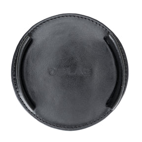 Leather Coasters Black - Set of 6 pieces